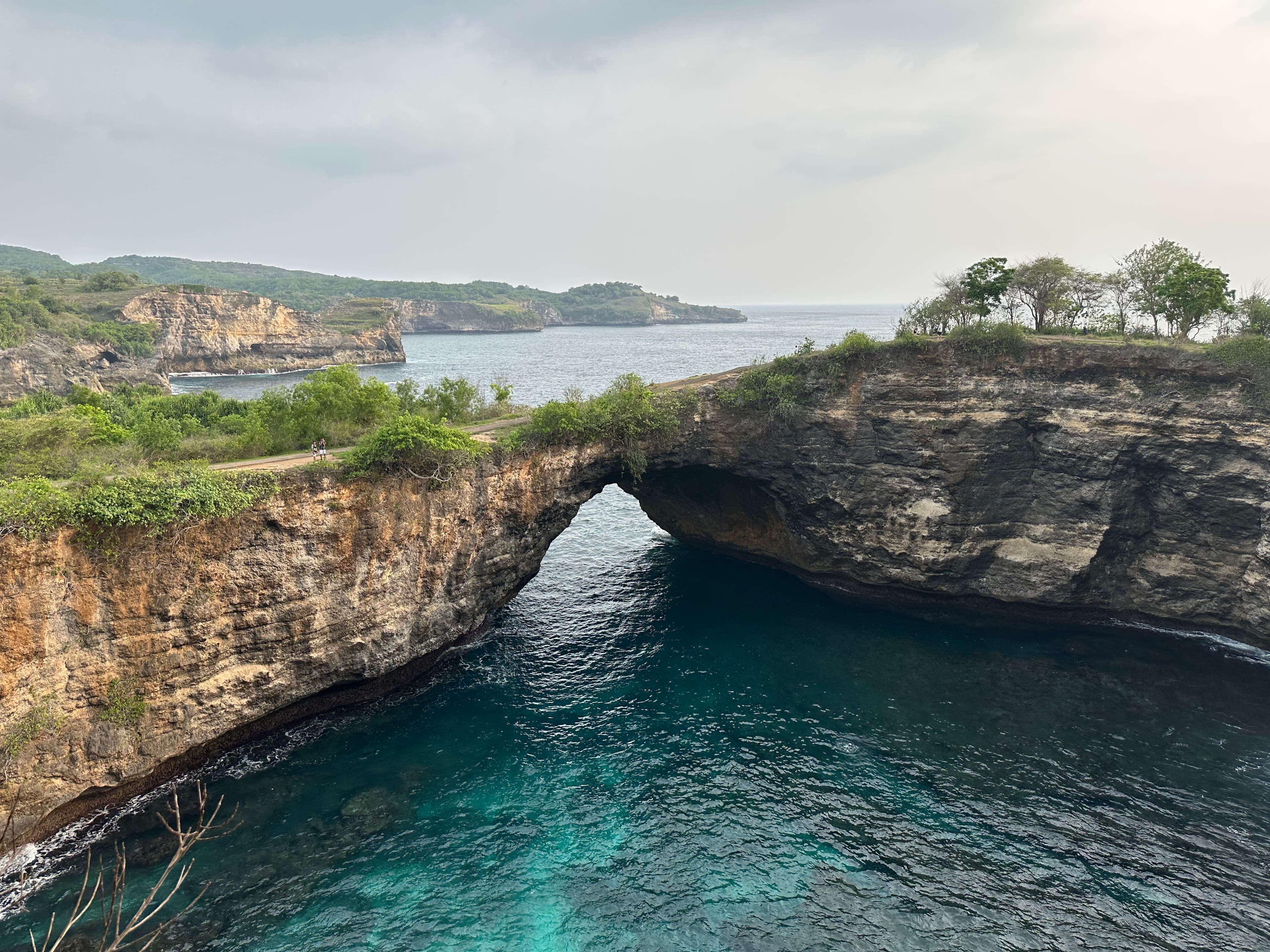 The natural stone arch at Broken Beach, Nusa Penida